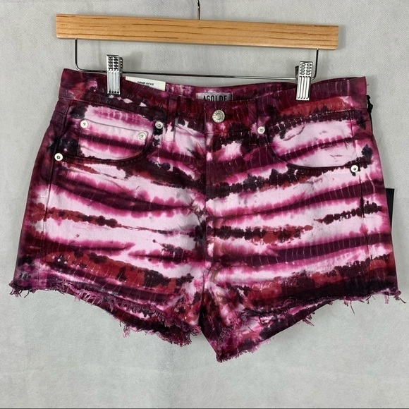 Agolde Parker Vintage tie dye cut off short Size 27 - Picture 2 of 10